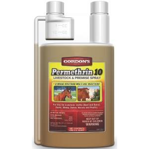 PERMETHRIN 10 LIVESTOCK &amp;
PREMISE INSECTICIDE SPRAY 32OZ
CONCENTRATED 