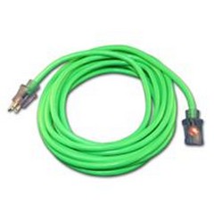 PRO STAR LIGHTED END EXT CORD 10/3 X 50&#39; GREEN
