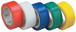 GB GTPR-575 Electrical Tape,
12 ft L, 3/4 in W, Assorted,
Pack YELLOW, GREEN, BLUE,
WHITE, RED