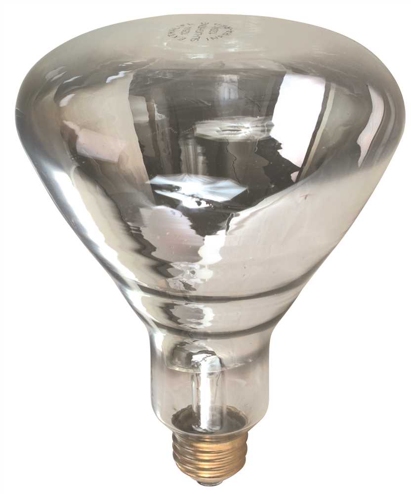 125W R40 HEAT LAMP BULB MED BASE CLEAR 120V 6000HR